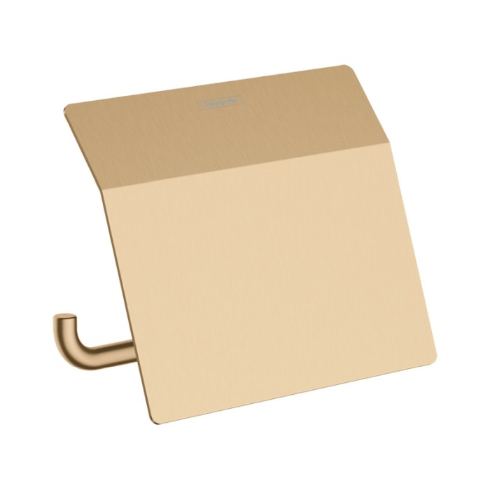 Suport hartie igienica, Hansgrohe, AddStoris, cu aparatoare, bronz periat [1]