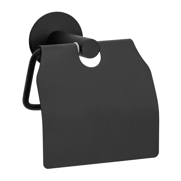 Suport hartie igienica Rea 322219A cu protectie finisaj negru mat [3]