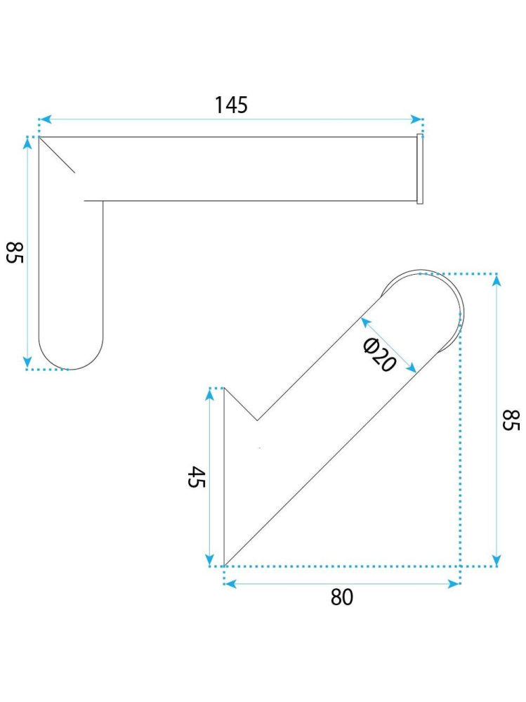 Suport hartie igienica Rea Will finisaj titan periat 145x85x80 mm [8]
