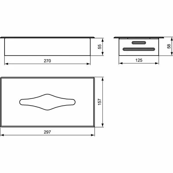 Suport hartie prosoape crom Ideal Standard IOM [2]