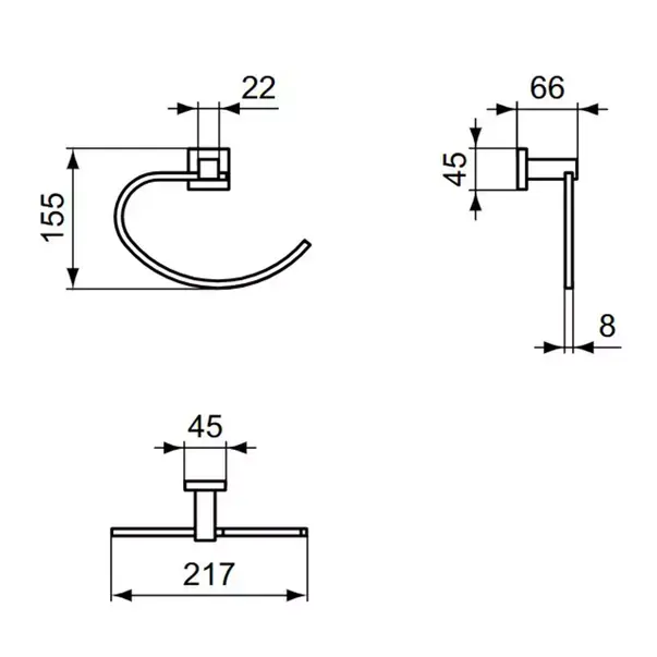 Suport prosop inelar Ideal standard IOM [3]
