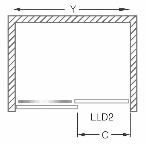 Usa de dus culisanta cu parte fixa Roth Lega Line 100 cm [2]