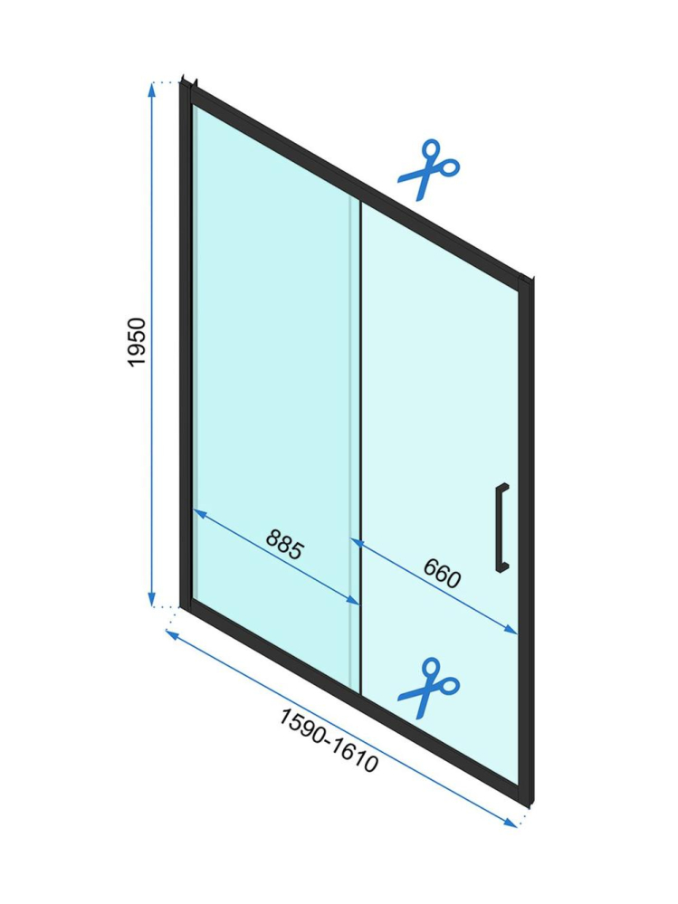 Usa de dus culisanta REA Rapid Slide 160 crom [5]
