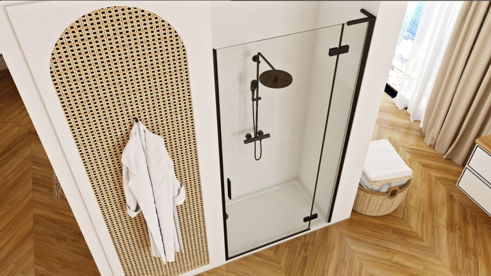 Ușă de duș Rea Hugo 100 Black [5]