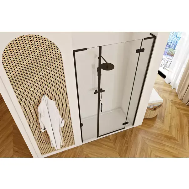 Usa de nisa batanta Rea Hugo 110 cm sticla 6 mm negru [4]