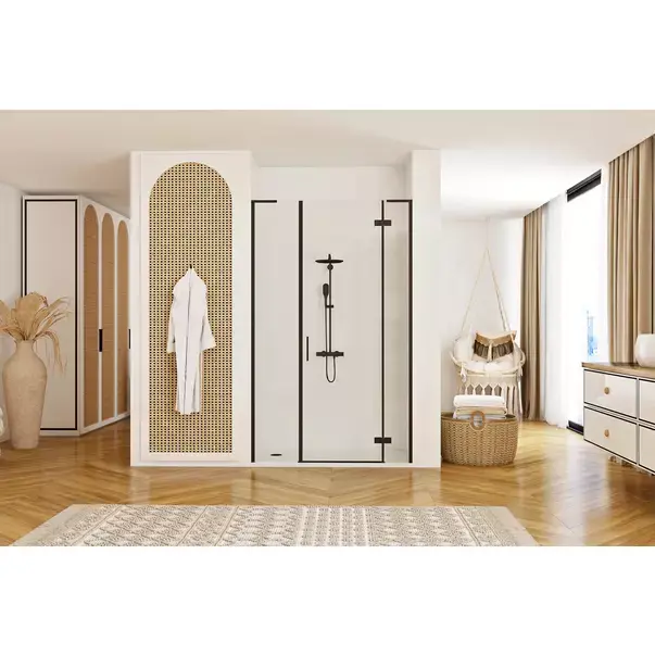 Usa de nisa batanta Rea Hugo 110 cm sticla 6 mm negru [5]