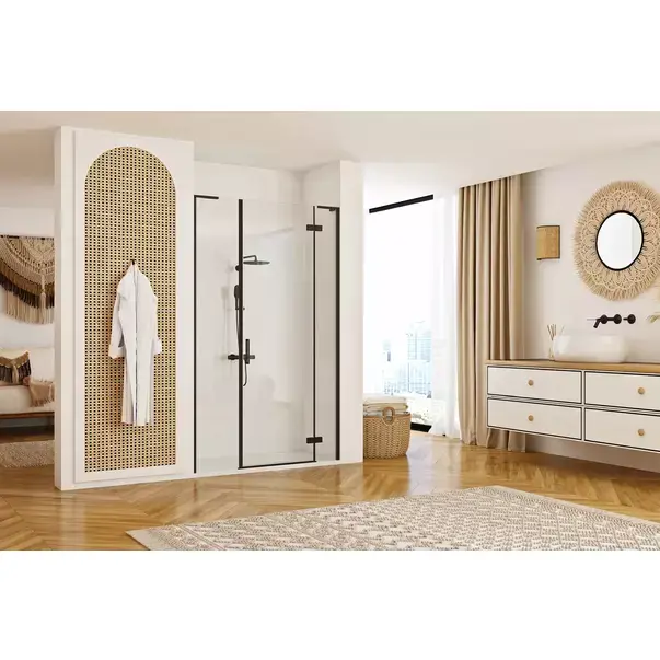 Usa de nisa batanta Rea Hugo 110 cm sticla 6 mm negru [6]