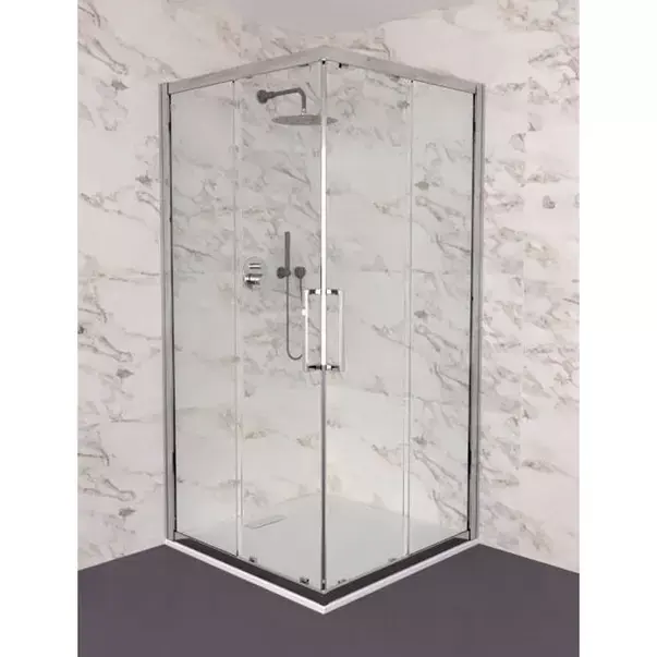 Usa de nisa culisanta Ideal Standard i.life 90 cm sticla 8 mm argintiu [2]