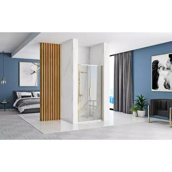 Usa de nisa culisanta Rea Rapid Slide 130 cm sticla 6 mm auriu [5]