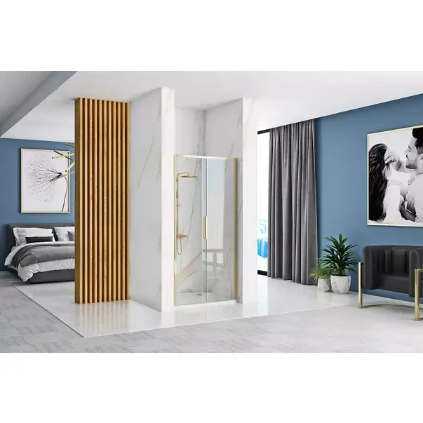 Usa de nisa culisanta Rea Rapid Slide 140 cm sticla 6 mm auriu [3]