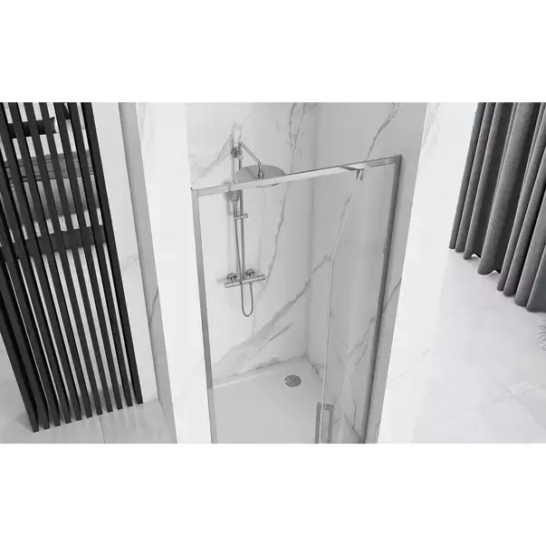 Usa de nisa pivotanta Rea Rapid Swing 100 cm sticla 6 mm crom [4]