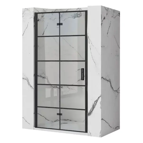 Usa de nisa pliabila Rea Molier 90 cm sticla 6 mm + profil magnetic negru [4]