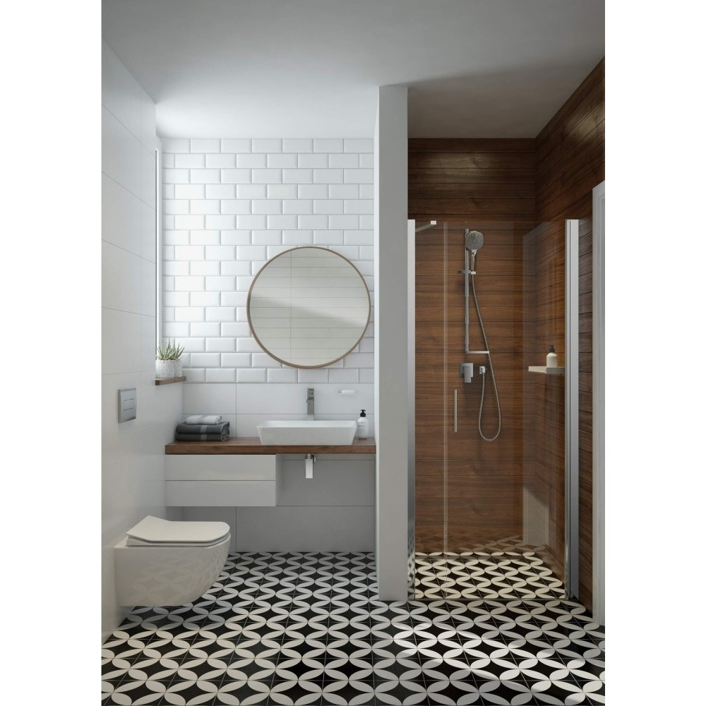 Usa dus batanta Deante Moon 90xH200 cm, profil crom [2]