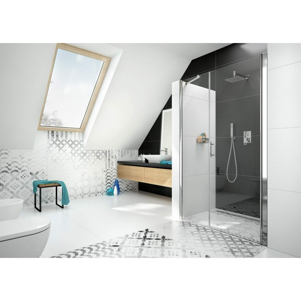 Usa dus batanta Deante Moon 90xH200 cm, profil crom [4]