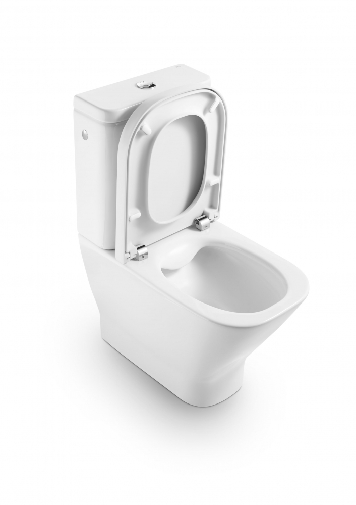 Vas WC complet monobloc Roca The Gap Rimless alb [2]