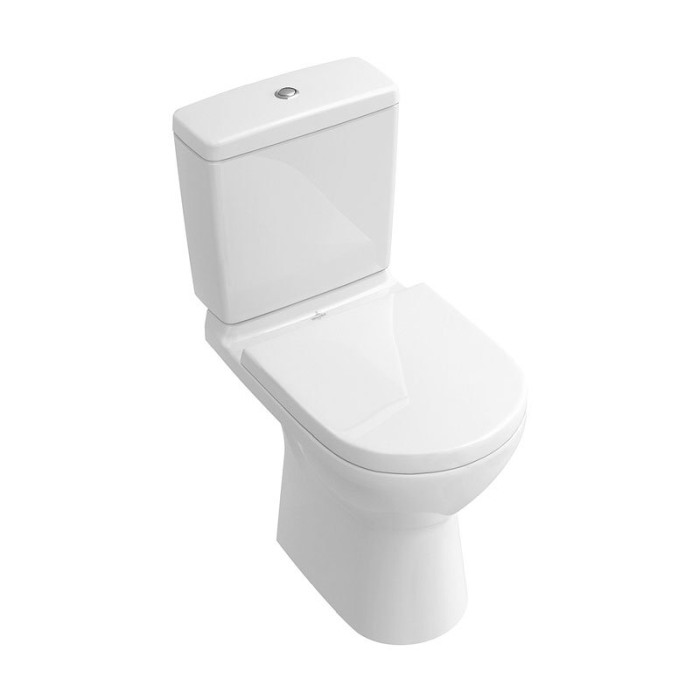 Vas WC monobloc stativ Villeroy & Boch, O.Novo, rotund, direct flush, alb alpin [1]