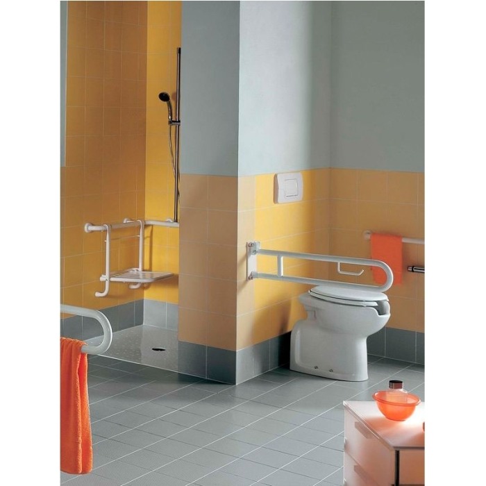 Vas WC pentru persoane cu dizabilitati, Hatria, Autonomy, cu deschidere frontala, alb [3]