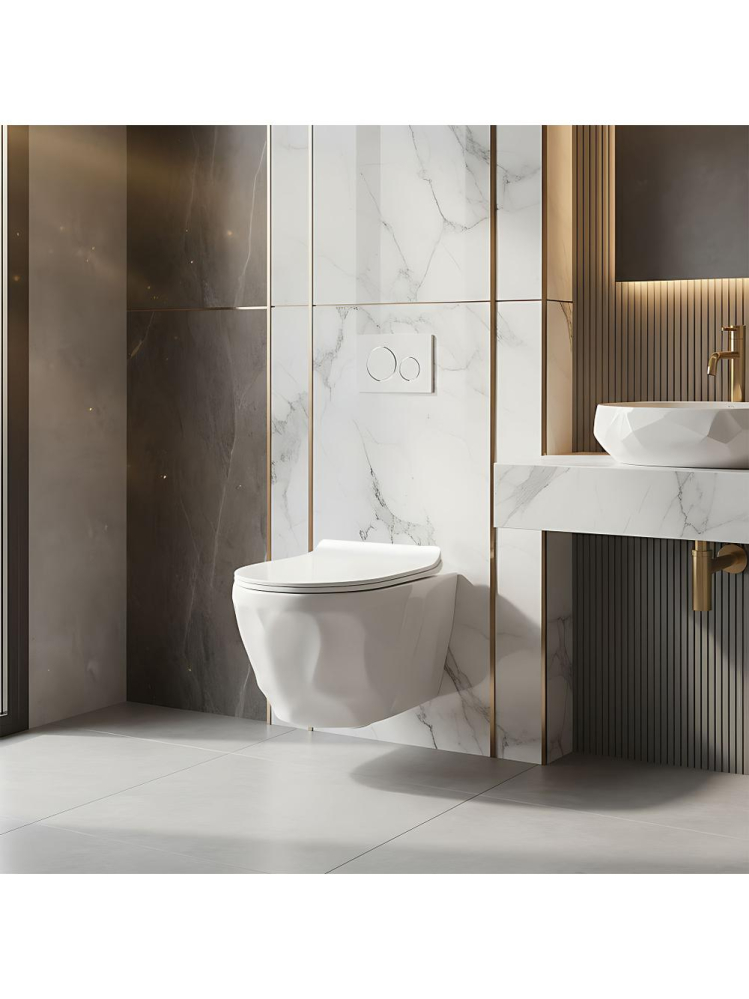 Vas WC Rea Gustavo Rimless alb [5]