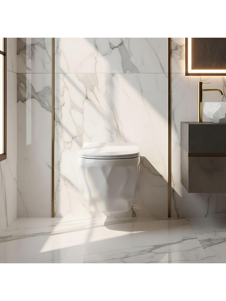 Vas WC Rea Gustavo Rimless alb [7]