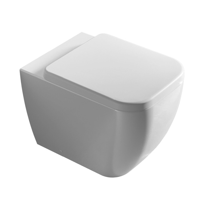 Vas WC stativ, Hatria, Bianca, back-to-wall, 36 x 52 cm, alb [1]