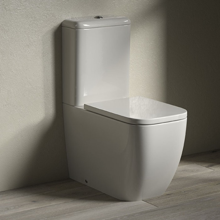 Vas WC stativ, Hatria, Bianca, Back-to-wall, alb [3]