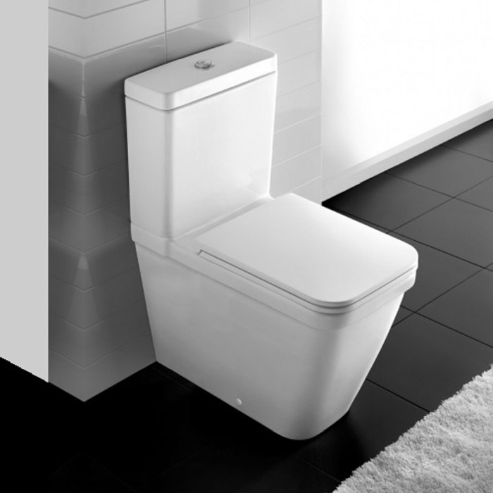 Vas WC stativ, Hatria, Erika Pro Q, back-to-wall, monobloc, alb [3]