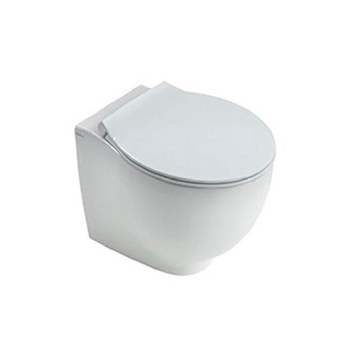 Vas WC stativ, Hatria, Le Fiabe, back-to-wall, pure rim, 36,5 cm, alb [1]