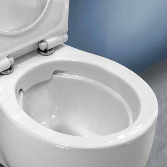 Vas WC stativ, Hatria, Le Fiabe, back-to-wall, pure rim, alb [4]