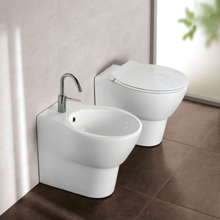 Vas WC stativ Hatria, Nido, back-to-wall, alb [3]