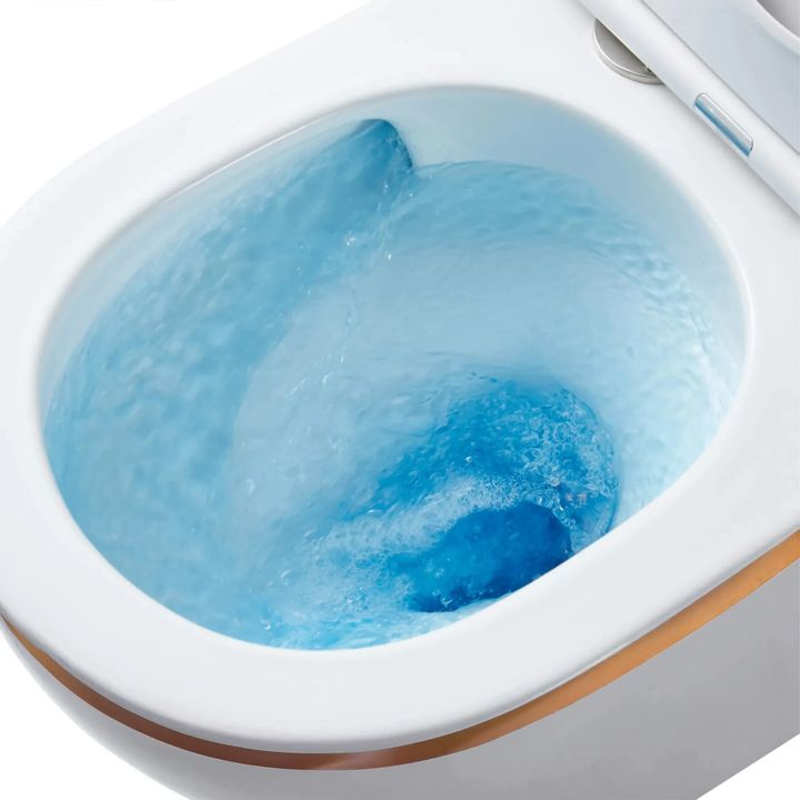 Vas WC suspendabil Rea Carlo Tornado Rimless Flat auriu EDGE [2]