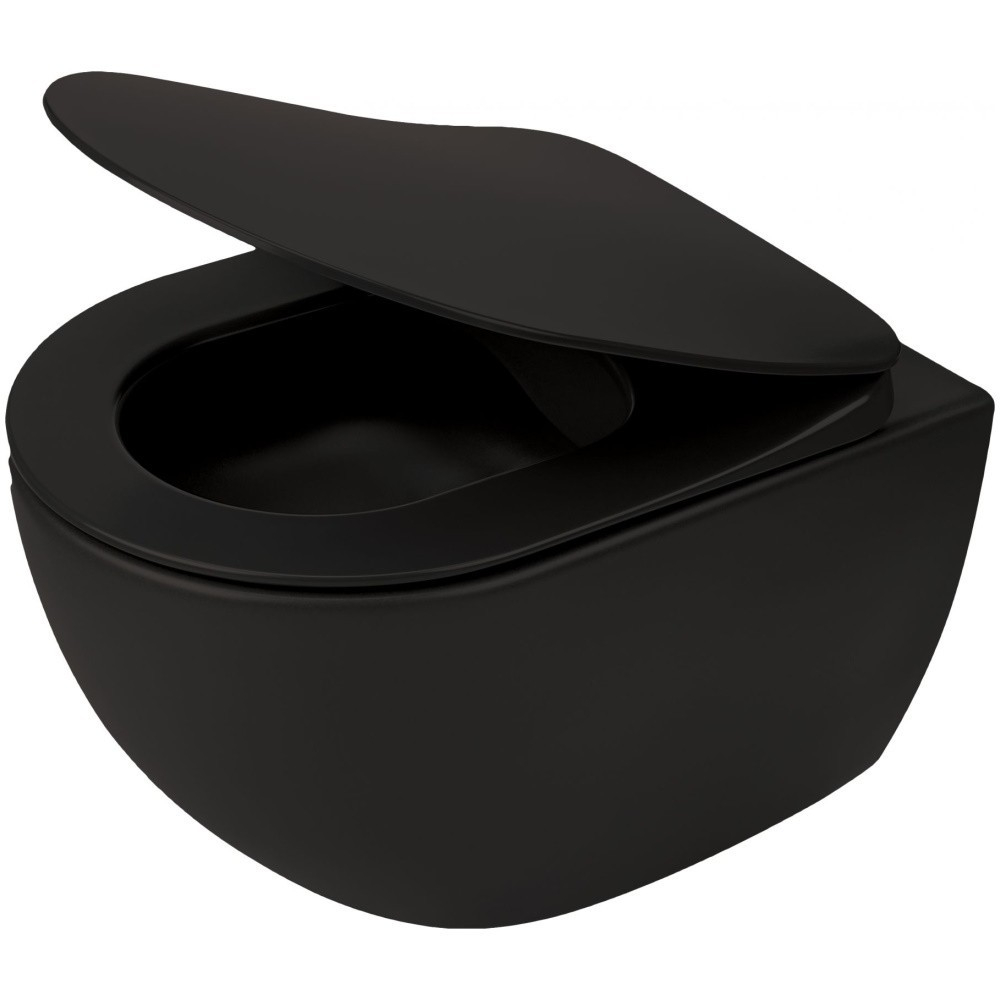 Vas WC suspendat Deante Peonia Zero negru mat [1]