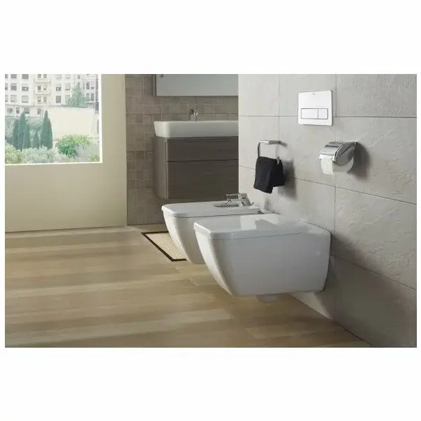 Vas WC suspendat Gala Emma Square Rimless alb lucios [2]
