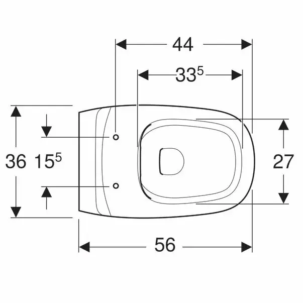 Vas wc suspendat Geberit Citterio Rimfree alb [3]
