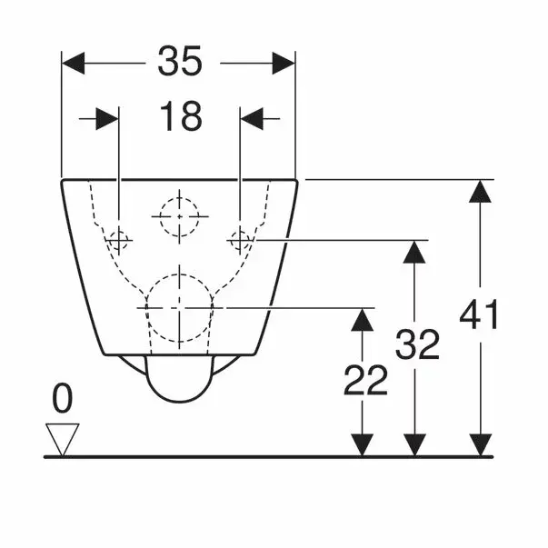 Vas wc suspendat Geberit Smyle Square Rimfree fara capac alb [4]