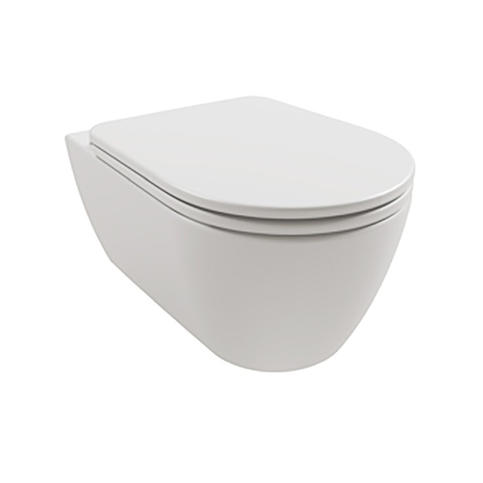 Vas WC suspendat, Hatria, Fusion, cu functie de bideu, 35,5 x 54 cm, alb [3]