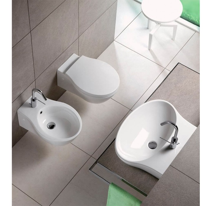 Vas WC suspendat Hatria, Nido, alb [3]