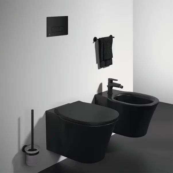 Vas wc suspendat Ideal Standard Connect Air rimless negru mat [2]
