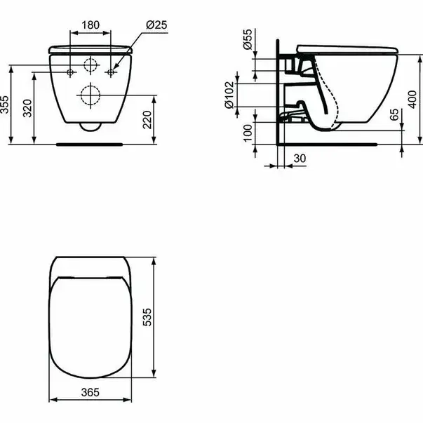 Vas wc suspendat Ideal Standard Tesi [4]