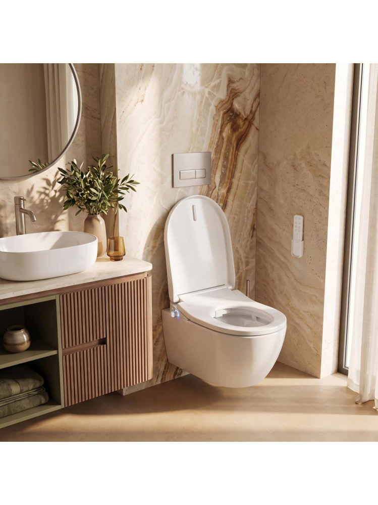 Vas WC suspendat REA Carlo Smart Comfort Tornado alb lucios 495x365x350 mm [2]