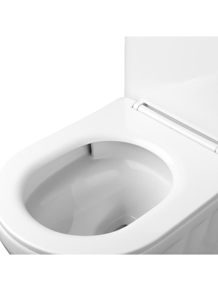 Vas WC suspendat Rea Duo alb lucios Rimless Tornado 540x370x345 mm [2]