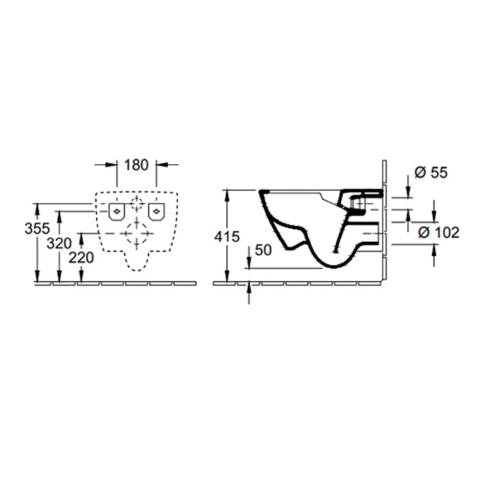 Vas WC suspendat Villeroy &amp; Boch, Subway 2.0, Direct Flush, alb [3]