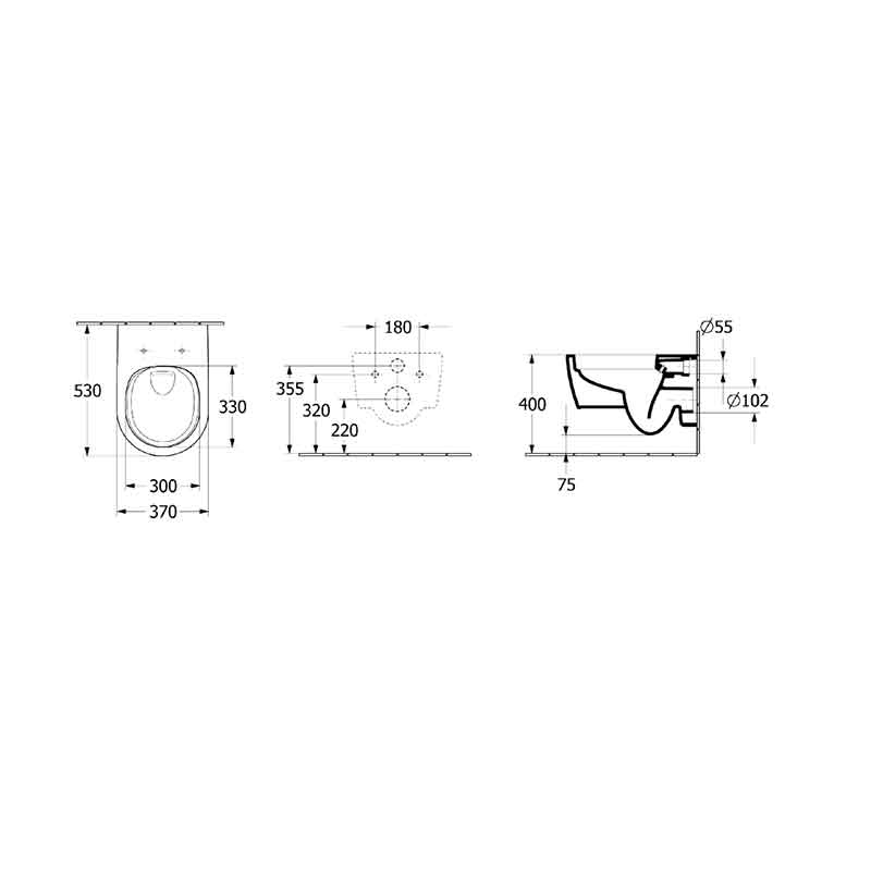 Vas WC suspendat Villeroy&Boch, Skyla TwistFlush, Combi-Pack, capac soft close, alb alpin [10]