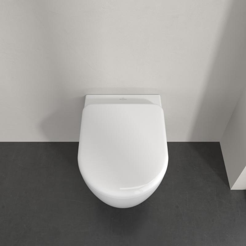 Vas WC suspendat Villeroy&Boch, Skyla TwistFlush, Combi-Pack, capac soft close, alb alpin [4]