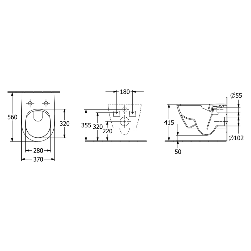 Vas WC suspendat, Villeroy & Boch, Subway 2.0, direct flush, pergamon [2]