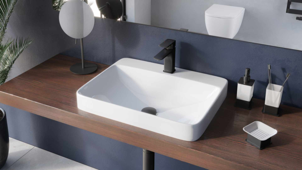 Dop clic-clac chiuvetă și bideu Excellent corp auriu periat capac ceramică terracotta mat [2]