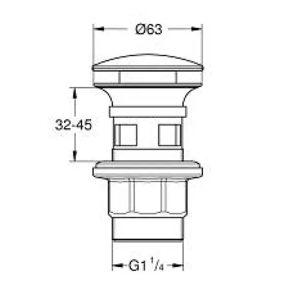 Ventil lavoar Push-Open Grohe crom lucios [3]