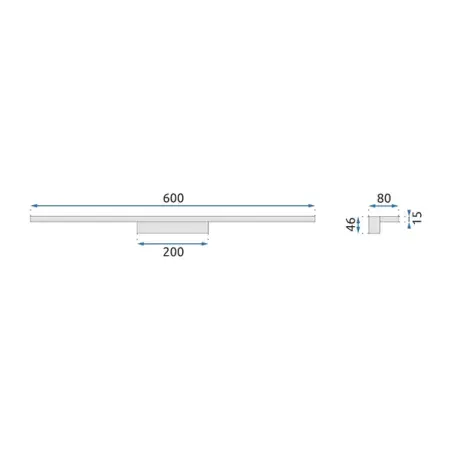 Aplica baie Rea APP837-1W auriu 60 cm [6]