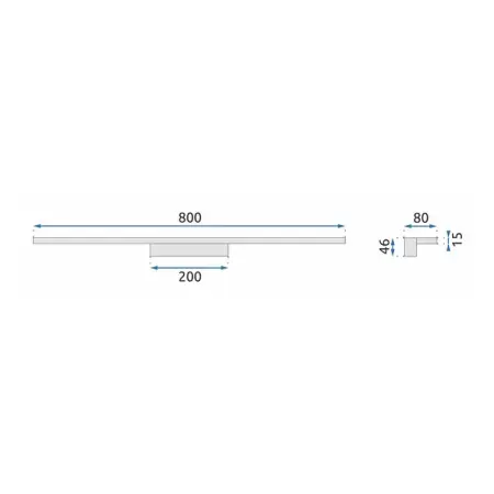Aplica baie Rea APP838-1W auriu 80 cm [6]