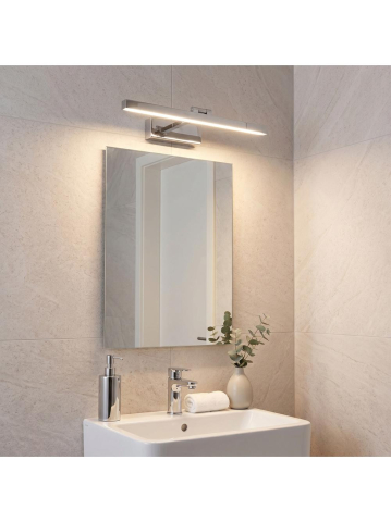 Aplica LED perete Toolight APP1858-1W 60 cm crom baie [5]