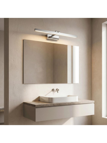 Aplica LED perete Toolight APP1858-1W 60 cm crom baie [7]